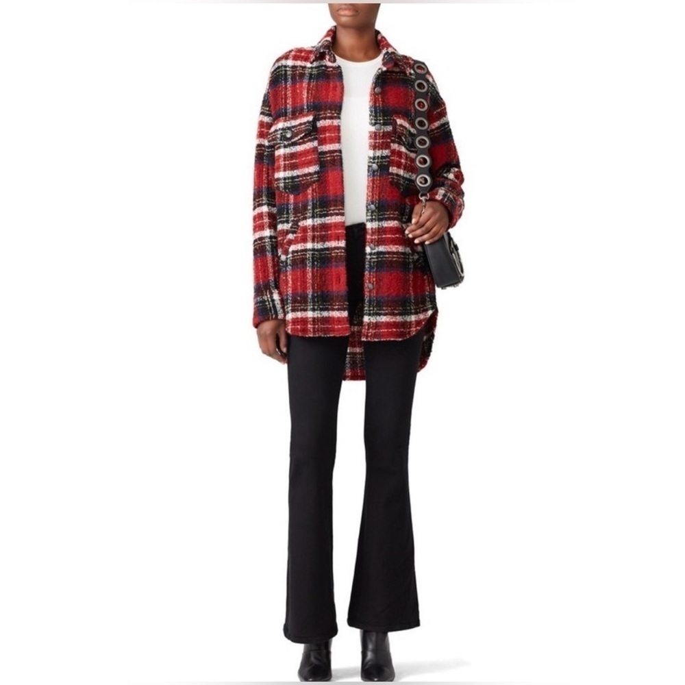 The Kooples Tweed Plaid Shacket